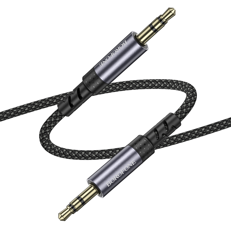 Borofone Cable AUX BL24 Graceful - jack 3,5mm to jack 3,5mm - 1 metre black