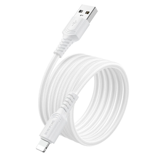 Borofone Cable BX116 Certain - USB to Lightning - 2,4A 1 metre white
