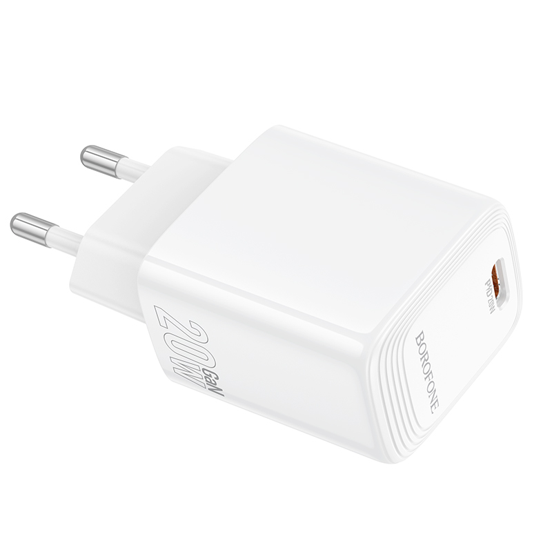Borofone Wall charger BN26 Fuente - Type C - PD 20W white