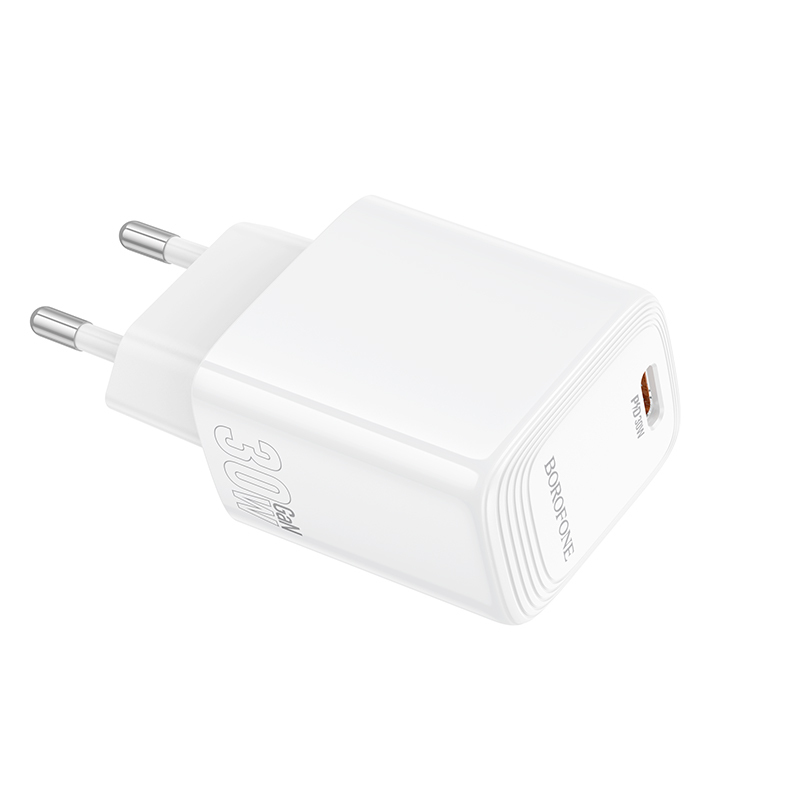 Borofone Wall charger BN28 Fuente - Type C - PD 30W white