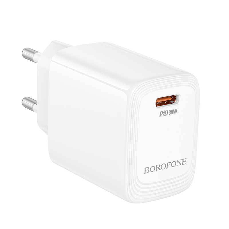 Borofone Wall charger BN28 Fuente - Type C - PD 30W white