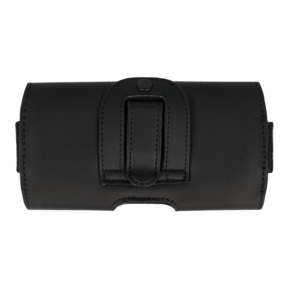 Tel Protect MAX Belt Holster (SIZE 17) for Iphone 16/16 Pro/Samsung A54 5G/S23 FE/S24/S24 Plus/S25/S25 Plus black, leather (155x75x12 mm)