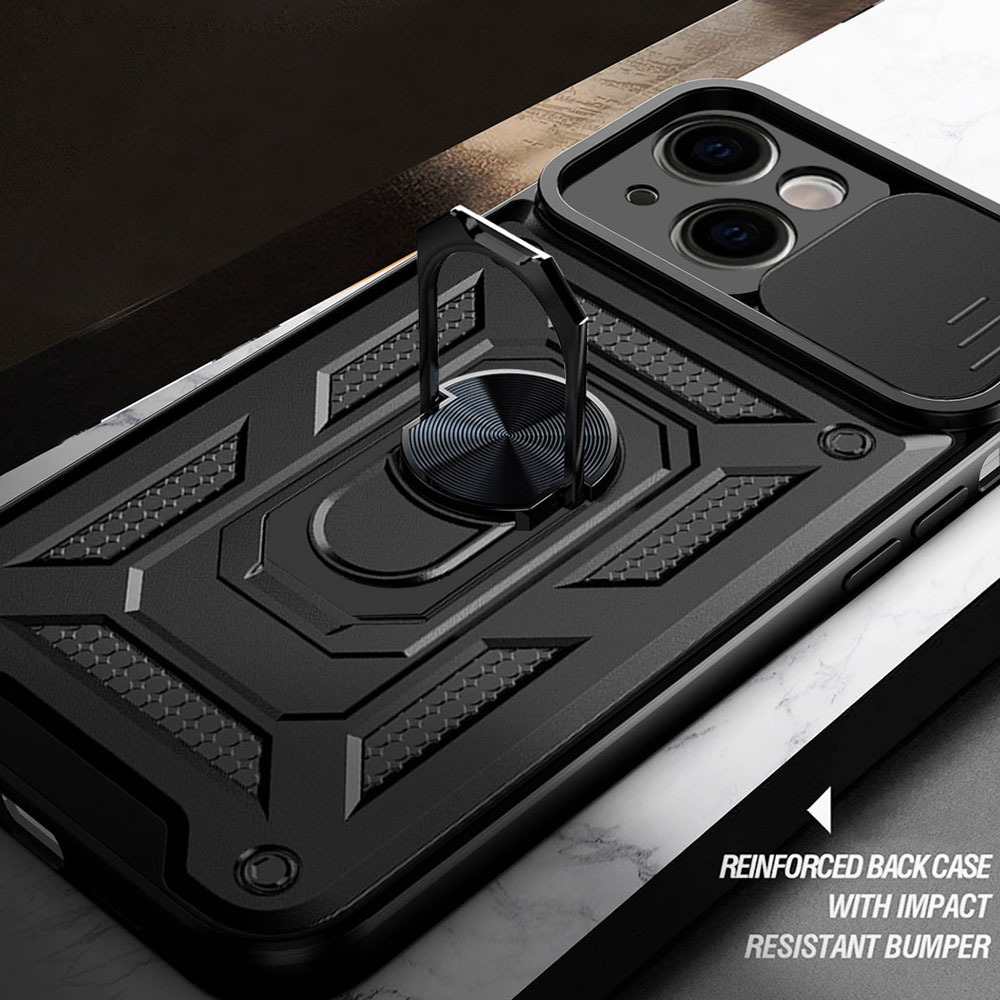 Slide Camera Armor Case for Xiaomi Redmi A3 Pro Black