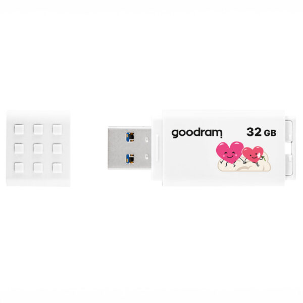 GOODRAM UME3 Pendrive - 32GB USB 3.2 Gen 1 White Valentine
