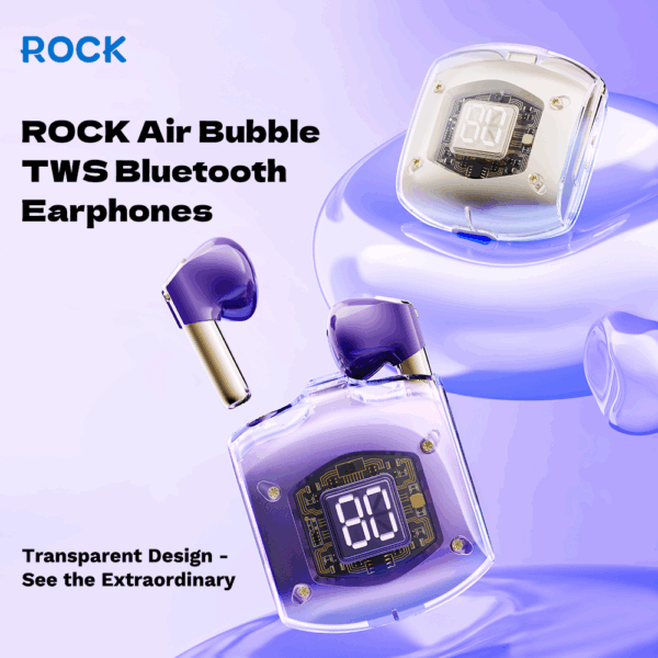 Rock Bluetooth earphones TWS Air Bubble black