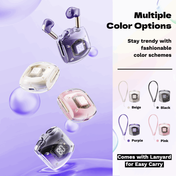 Rock Bluetooth earphones TWS Air Bubble pink