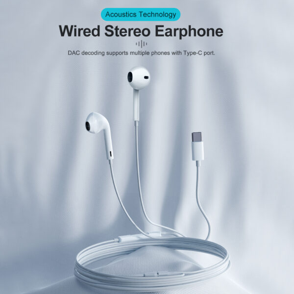 Rock Earphones ES08 Type C (DAC) white