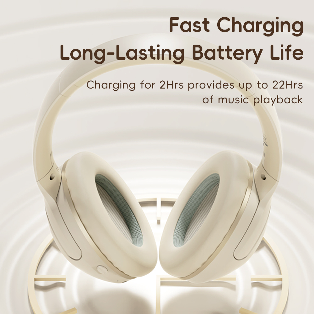Rock Headphones O3 ANC bluetooth light grey