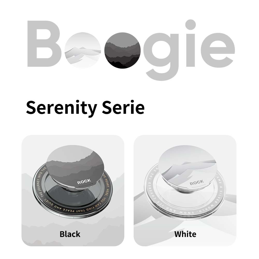 Rock PopSocket Boogie Serenity Series magnetic black