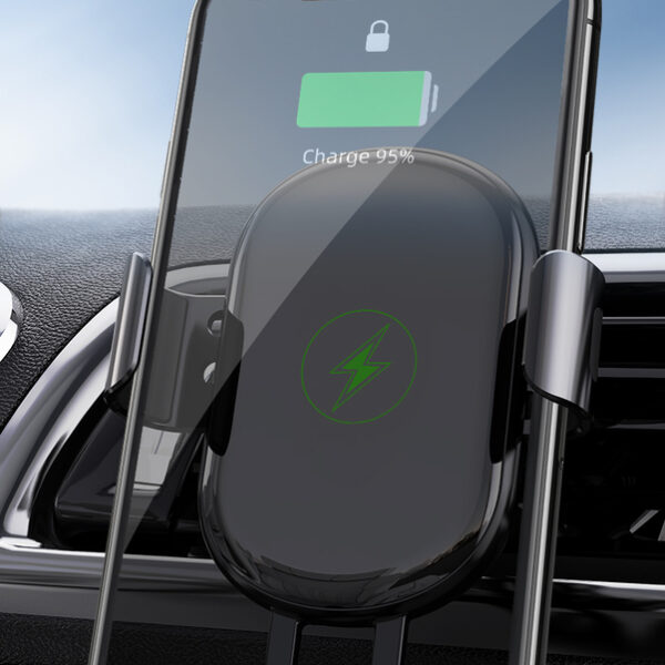 Rock Gravity car holder W31 QC 3.0 induction to air vent black