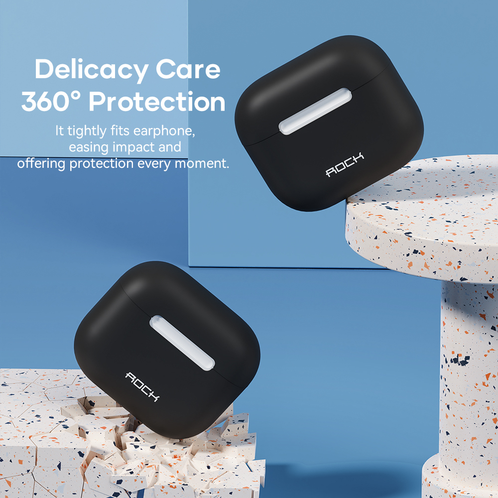 Rock Silicone case for Airpods 3 black