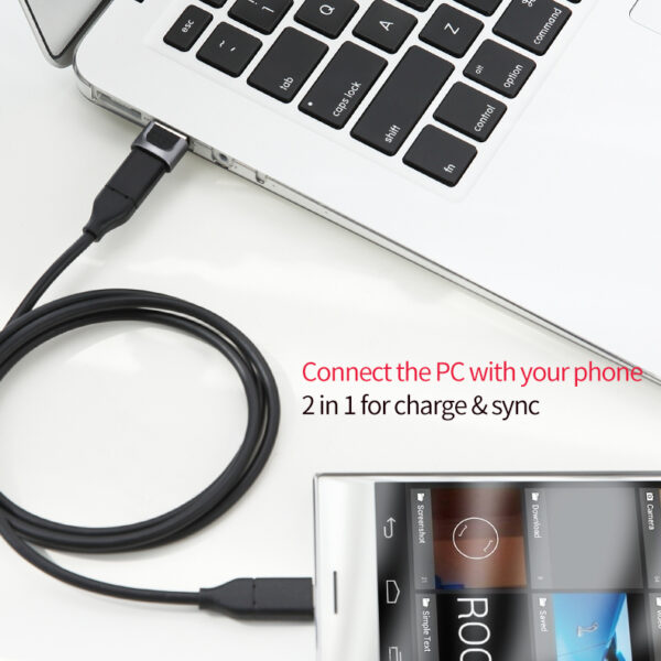 Rock Adapter - Type C (female) to USB (male) - black