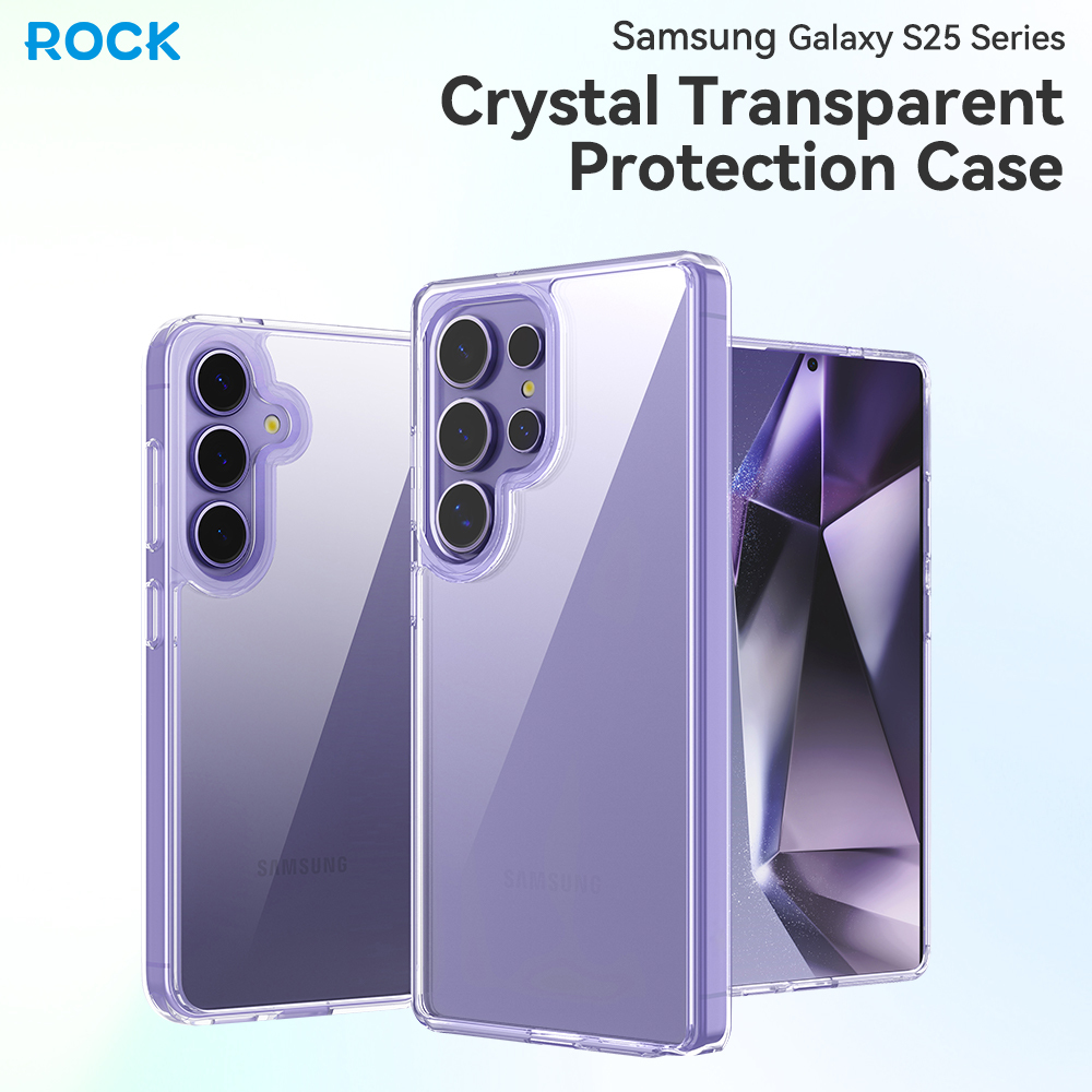 Rock Crystal Transparent Series Case for Samsung Galaxy S25 Plus transparent