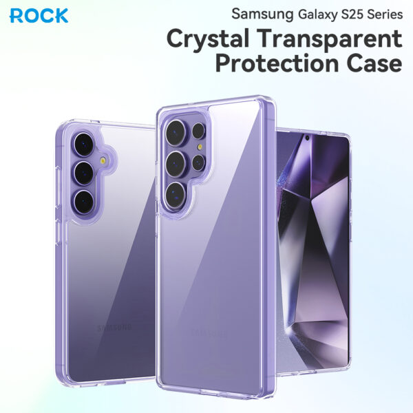 Rock Crystal Transparent Series Case for Samsung Galaxy S25 transparent