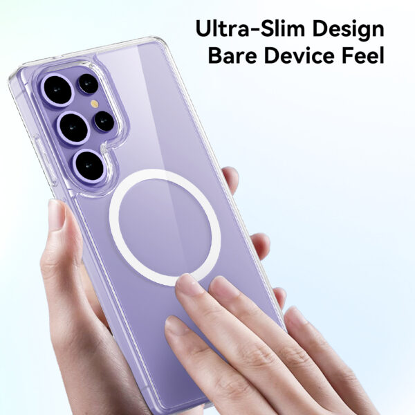 Rock Crystal Transparent Series Magnetic Case for Samsung Galaxy S25 Ultra transparent