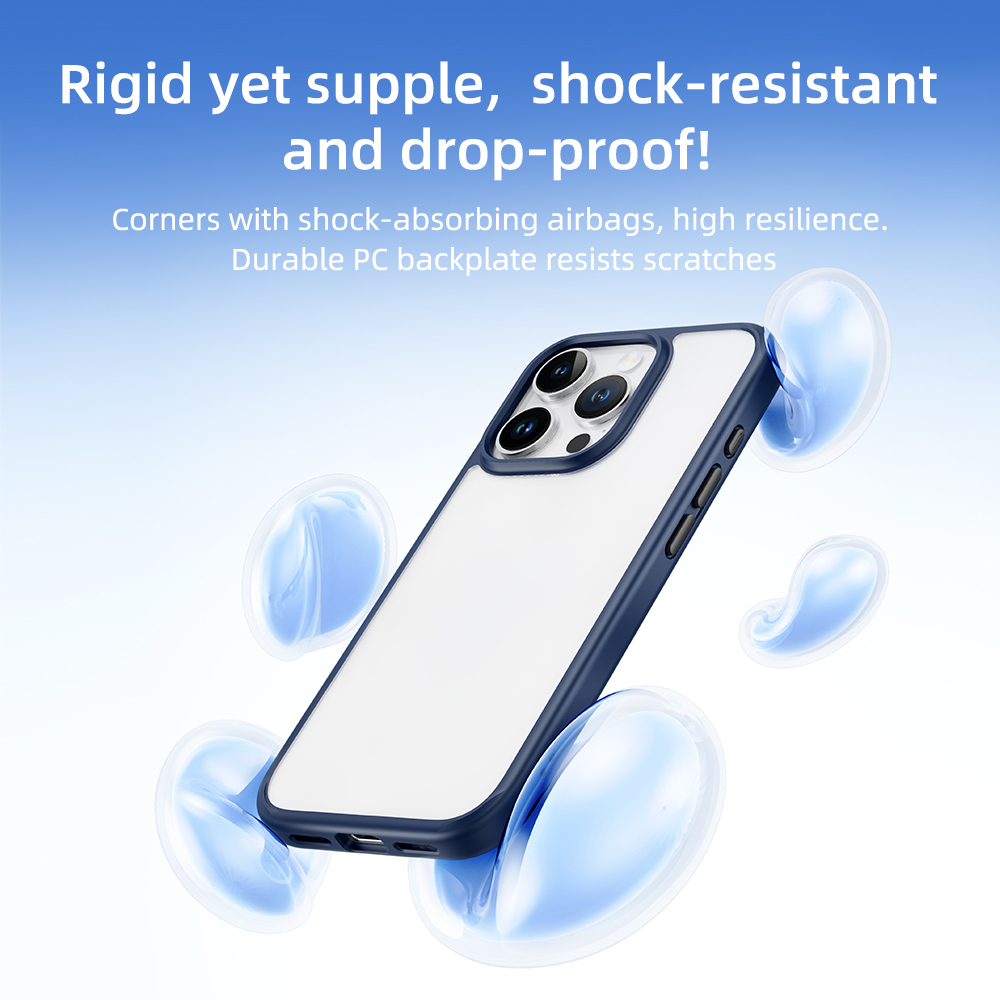 Rock Guard Series Case for Iphone 16 Pro Max transparent-grey