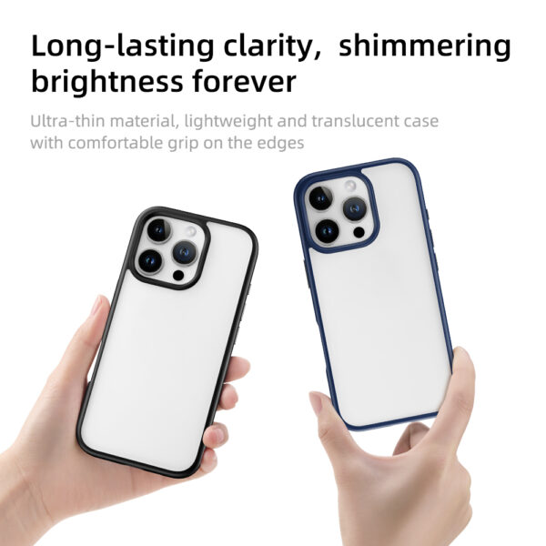Rock Guard Series Case for Iphone 16 Pro transparent-grey