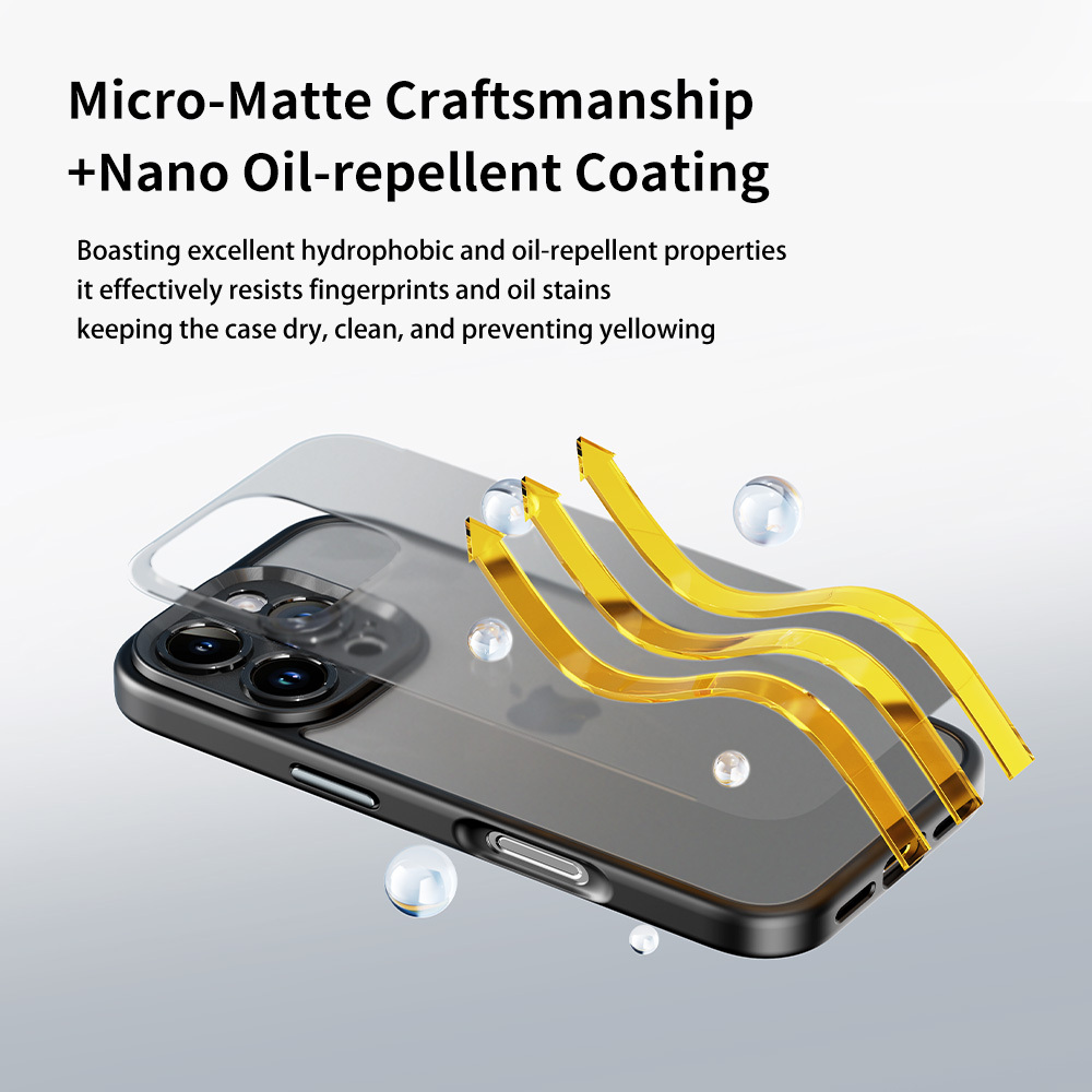 Rock Guard Touch Matte Series Case for Iphone 16 Pro grey