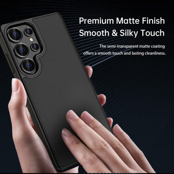 Rock Guard Touch Matte Series Case for Samsung Galaxy S25 Ultra black