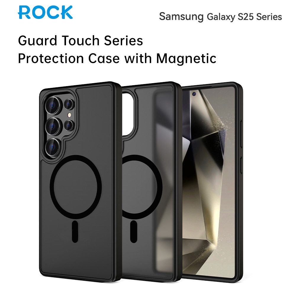 Rock Guard Touch Matte Series Magnetic Case for Samsung Galaxy S25 grey