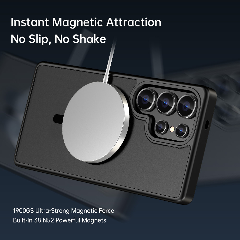 Rock Guard Touch Matte Series Magnetic Case for Samsung Galaxy S25 grey