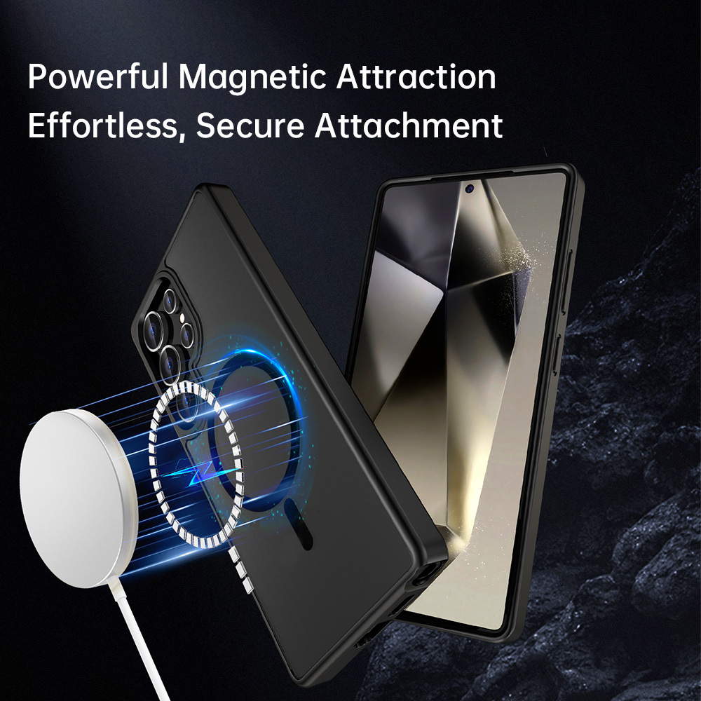 Rock Guard Touch Matte Series Magnetic Case for Samsung Galaxy S25 Ultra black