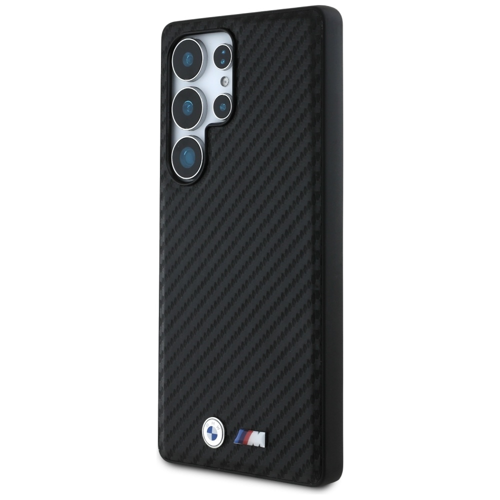 foto_add-312091 Original Case BMW Leather Carbon MagSafe for Samsung Galaxy S25 Ultra black