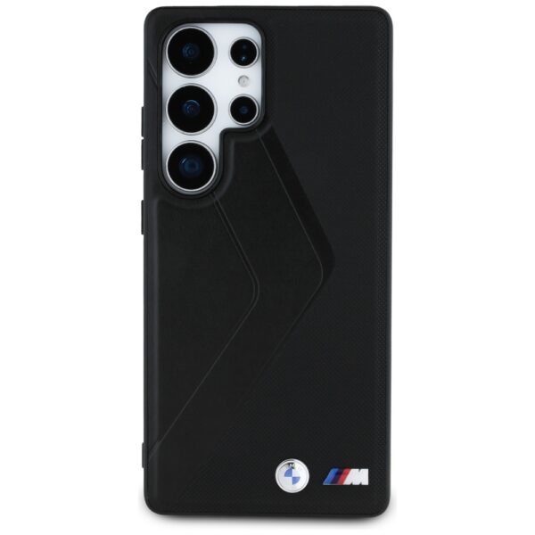 Original Case BMW Leather Oversized Stripes MagSafe for Samsung Galaxy S25 Ultra black
