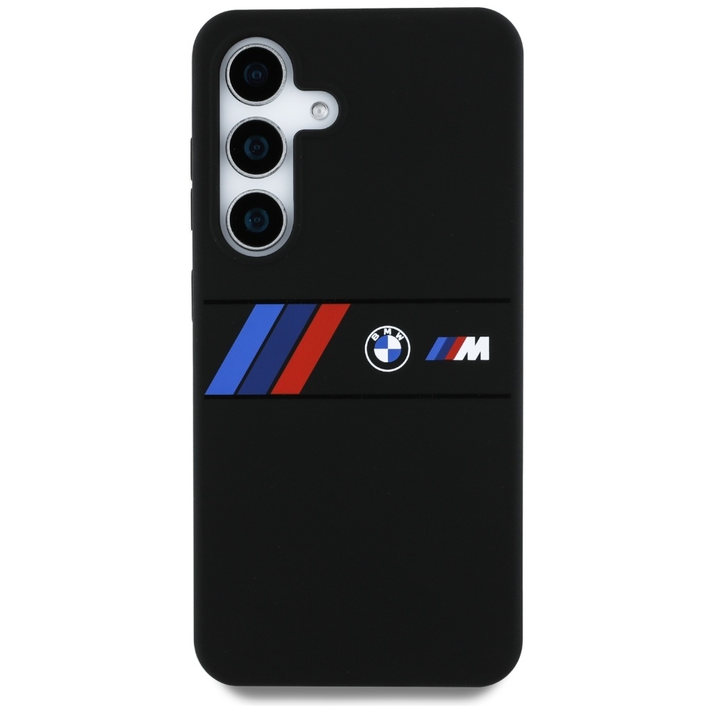 foto_add-312148 Original Case BMW Silicone Middle Tricolor Stripes MagSafe for Samsung Galaxy S25 black