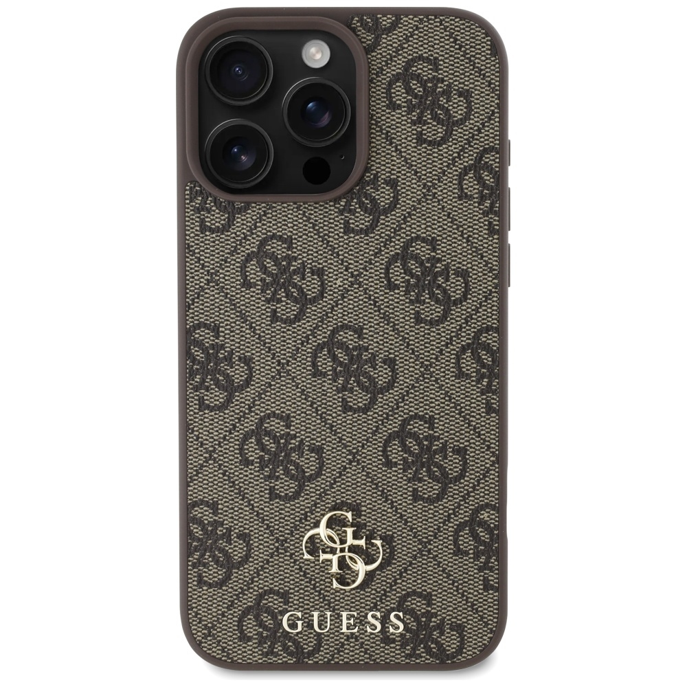 foto_add-312155 Original Case GUESS HC PU 4G Small 4G and Classic Magsafe for Iphone 16 Pro brown