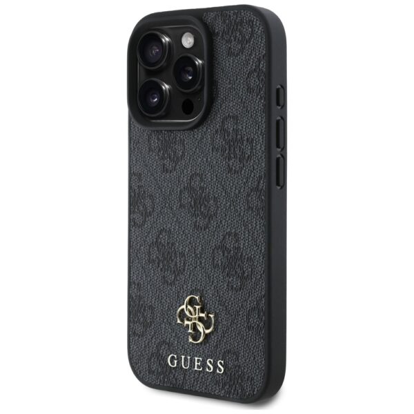 Original Case GUESS HC PU 4G Small 4G and Classic Magsafe for Iphone 16 Pro Max black