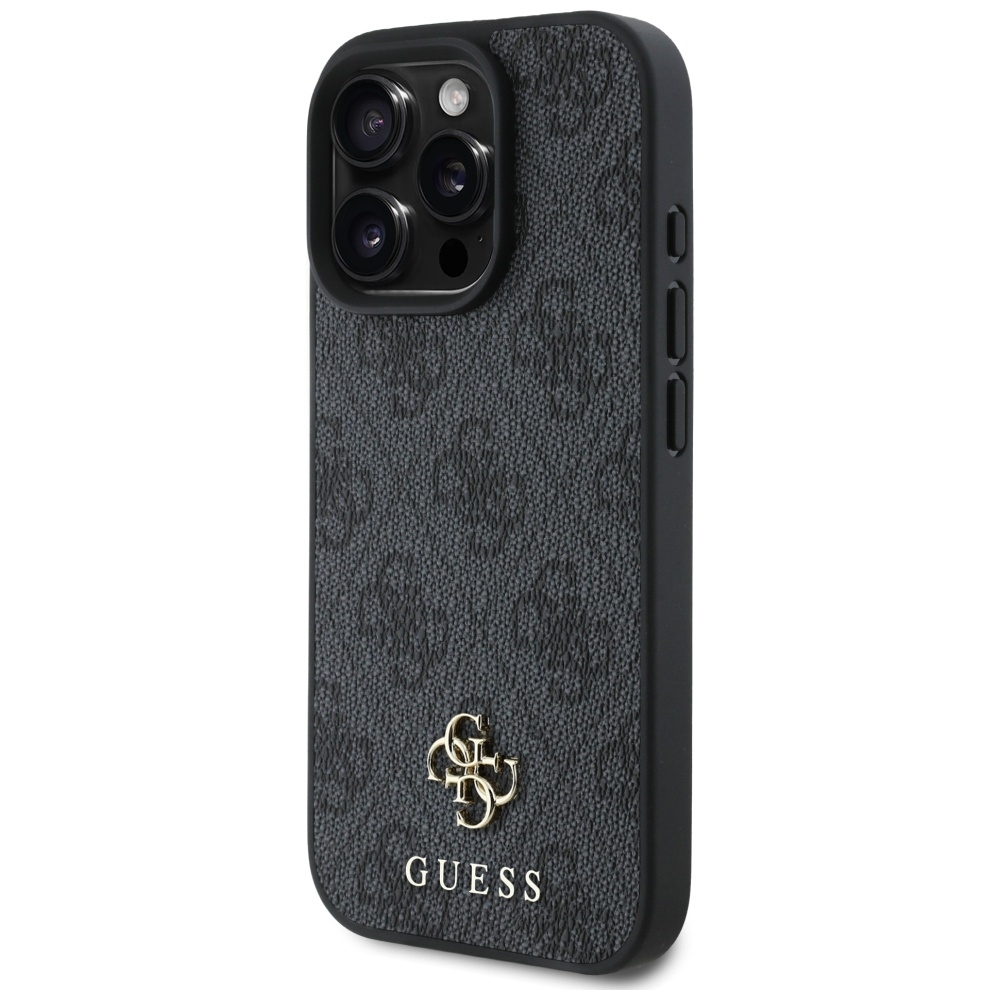 Original Case GUESS HC PU 4G Small 4G and Classic Magsafe for Iphone 16 Pro Max black