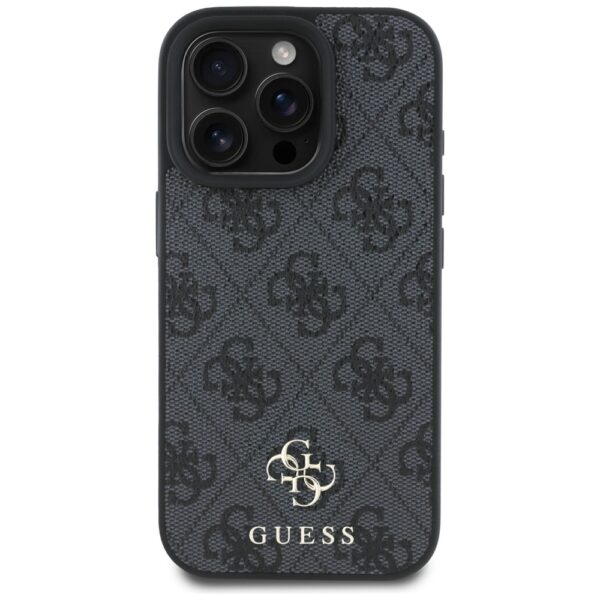 Original Case GUESS HC PU 4G Small 4G and Classic Magsafe for Iphone 16 Pro Max black
