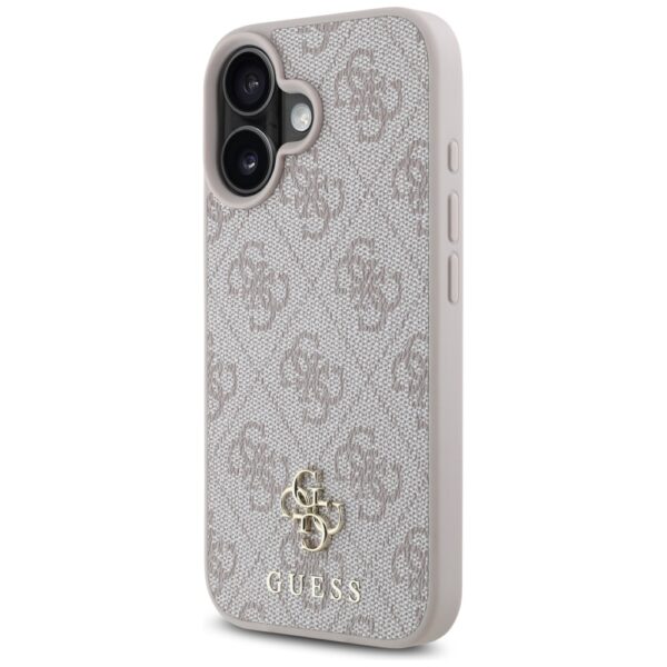 Original Case GUESS HC PU 4G Small 4G and Classic Magsafe for Iphone 16 pink