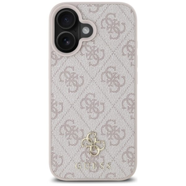 Original Case GUESS HC PU 4G Small 4G and Classic Magsafe for Iphone 16 pink
