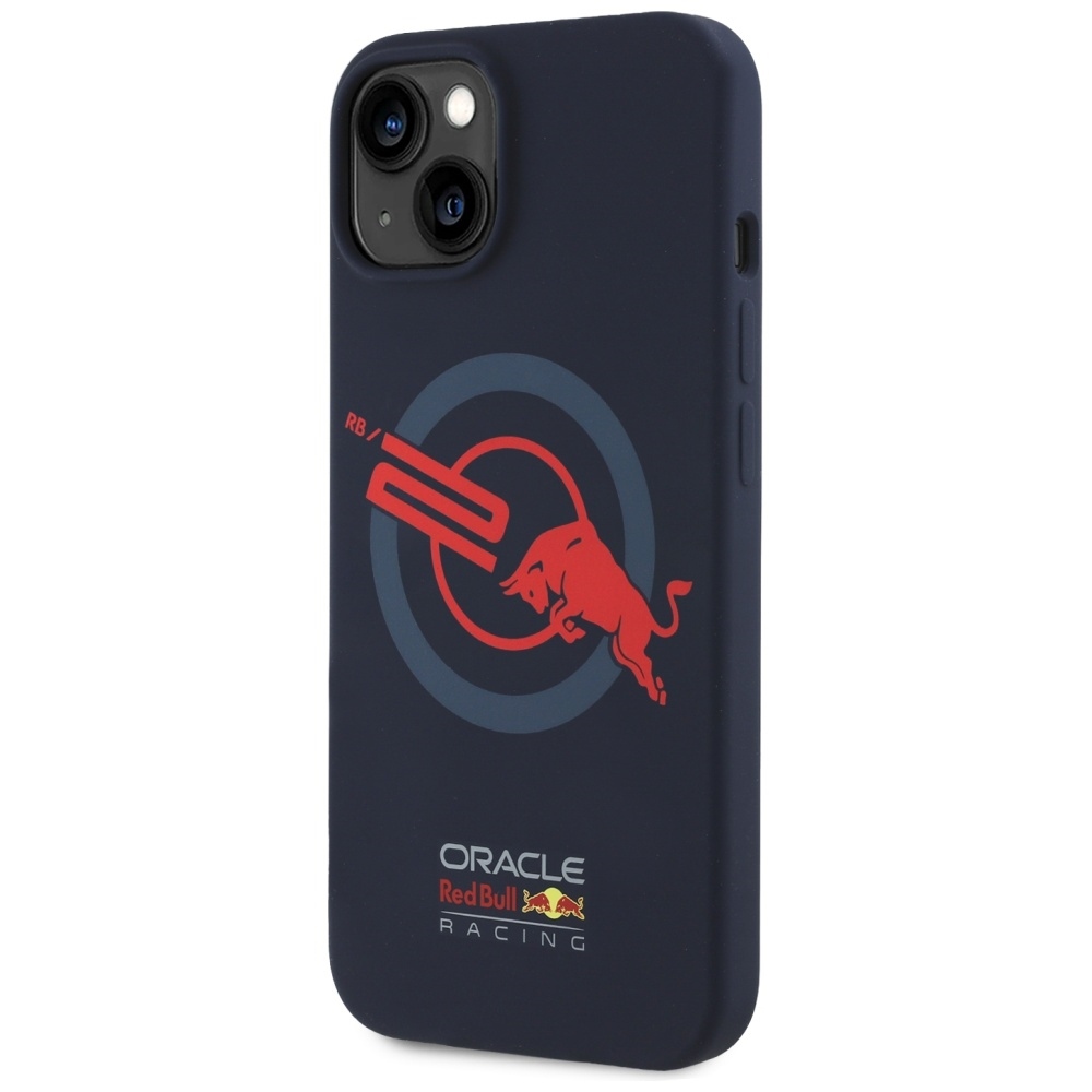 Original Case RED BULL HC Silicone ORBR20 Logo Red Lining Magsafe do Iphone 15 navy