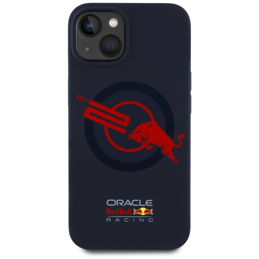 Original Case RED BULL HC Silicone ORBR20 Logo Red Lining Magsafe do Iphone 15 navy