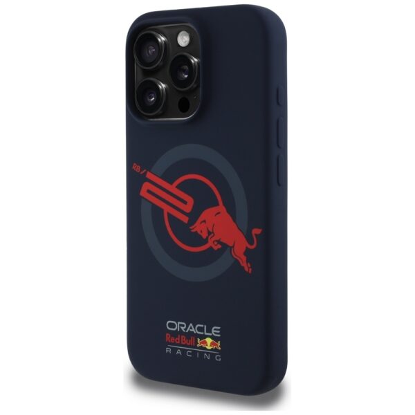Original Case RED BULL HC Silicone ORBR20 Logo Red Lining Magsafe do Iphone 16 Pro navy