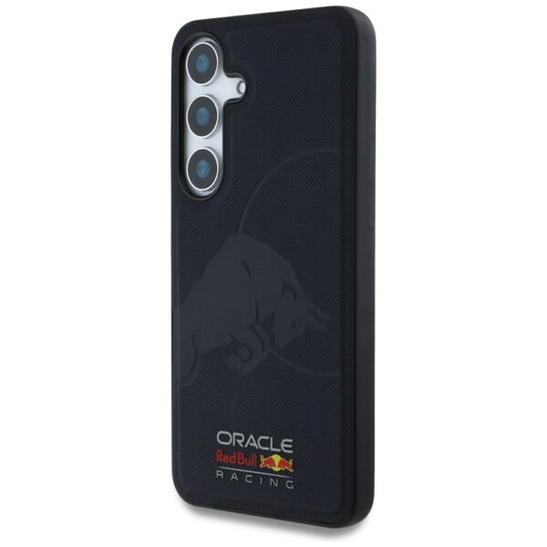 Original Case RED BULL Leather Meshed Debossed Bull MagSafe for Samsung Galaxy S25 navy