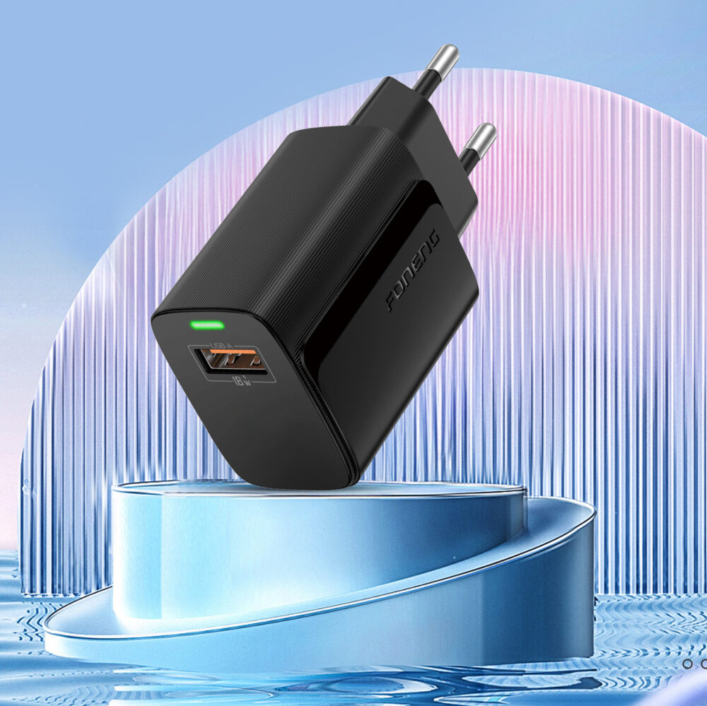 Foneng Wall charger EU64 - USB - 18W black