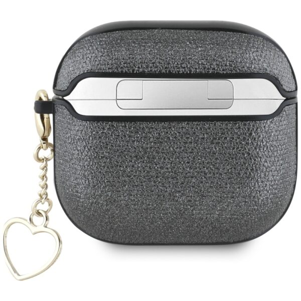 Original Case GUESS Metallic Script Charm for Airpods 4 black