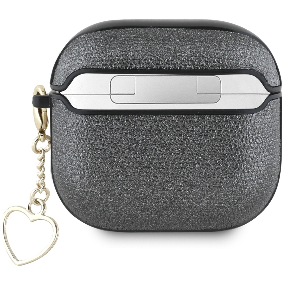 Original Case GUESS Metallic Script Charm for Airpods 4 black