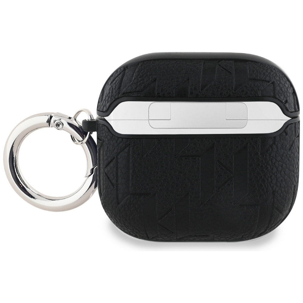 Original AMG Case KARL LAGERFELD Monogram Choupette Head for AirPods 4 black