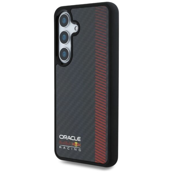 Original Case RED BULL Real Carbon Fiber Powerbar MagSafe for Samsung Galaxy S25 black
