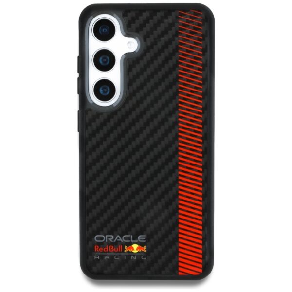 Original Case RED BULL Real Carbon Fiber Powerbar MagSafe for Samsung Galaxy S25 black