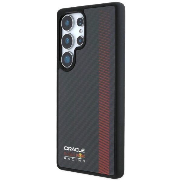 Original Case RED BULL Real Carbon Fiber Powerbar MagSafe for Samsung Galaxy S25 Ultra black