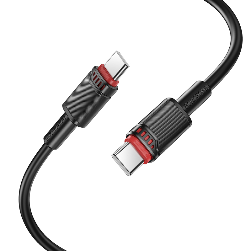 Borofone Cable BX110 Beneficio - Type C to Type C - 60W 3A 1 metre black