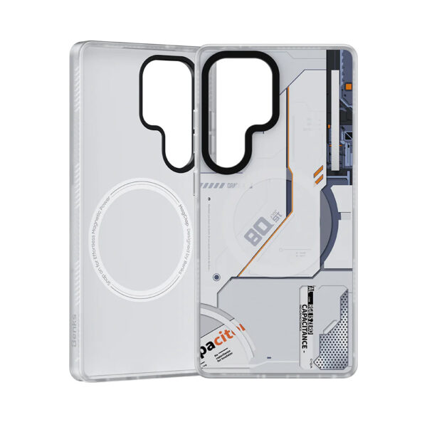 Benks Dynamic Magnetic Mecha Case (D045) for Samsung Galaxy S25 Ultra white