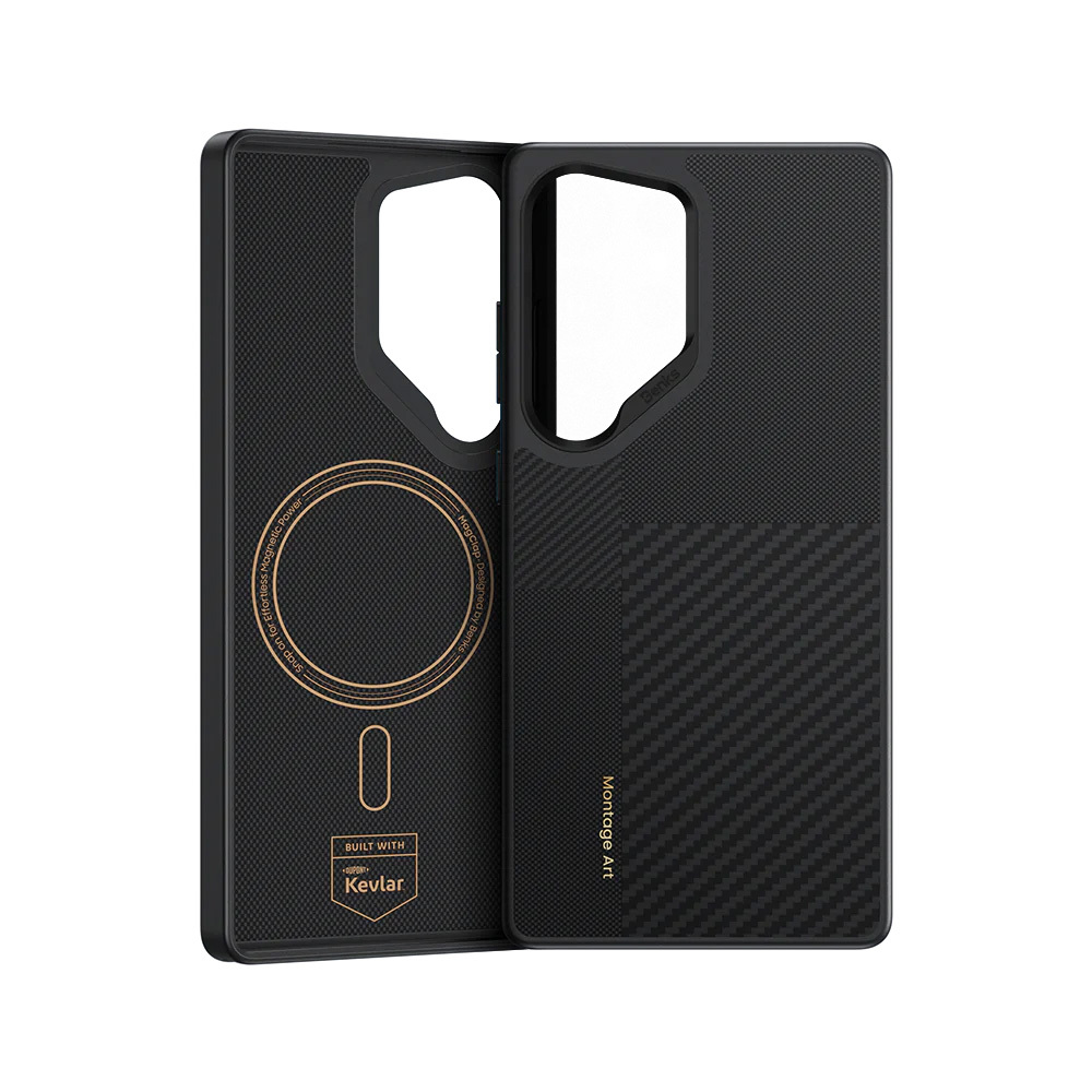 Benks Montage Magnetic Armor Pro Kevlar Case 600D (B045) for Samsung Galaxy S25 Ultra black