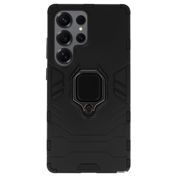 Ring Armor Case for Samsung Galaxy S25 Ultra Black